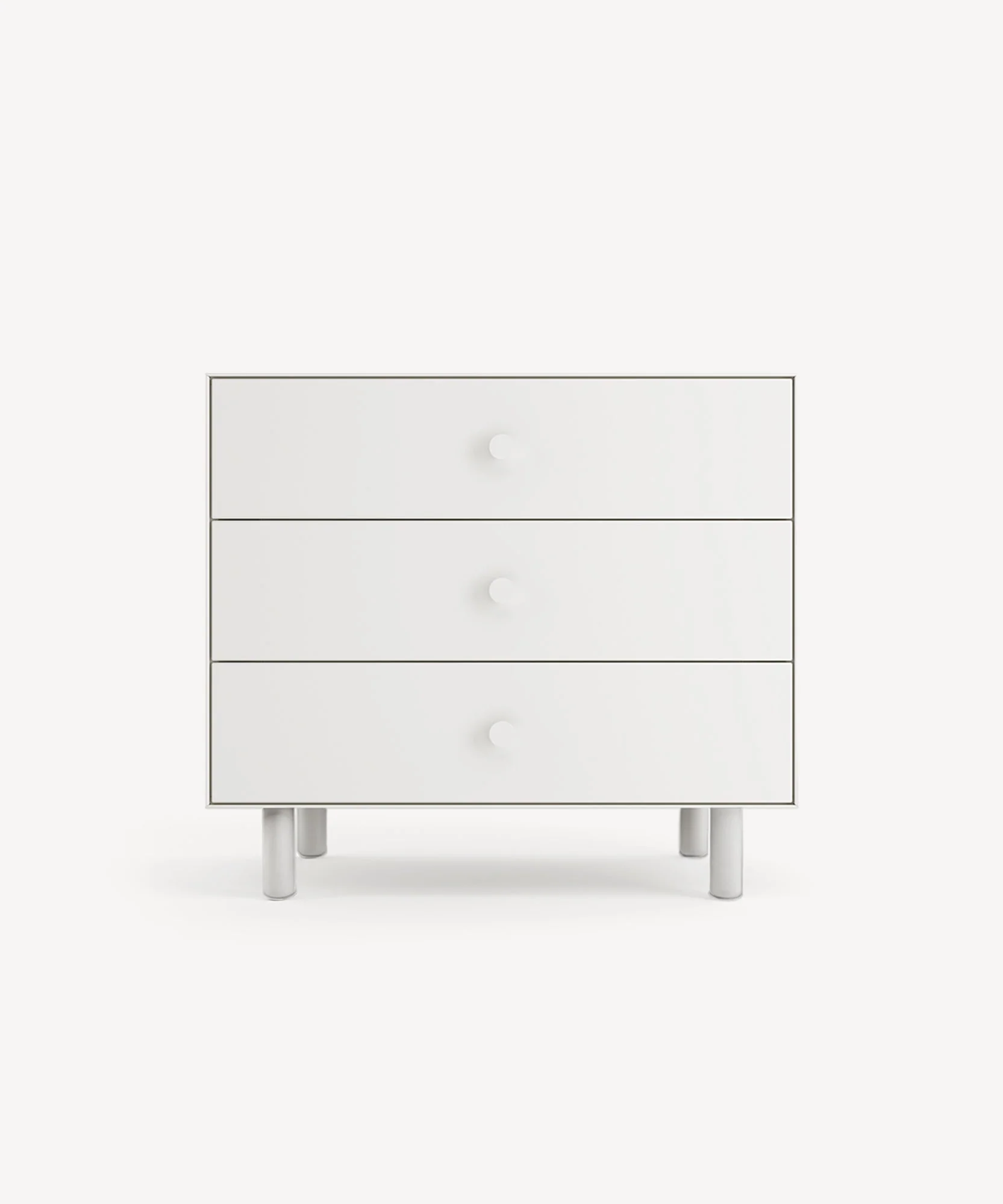Classic 3-Drawer Dresser - White v1