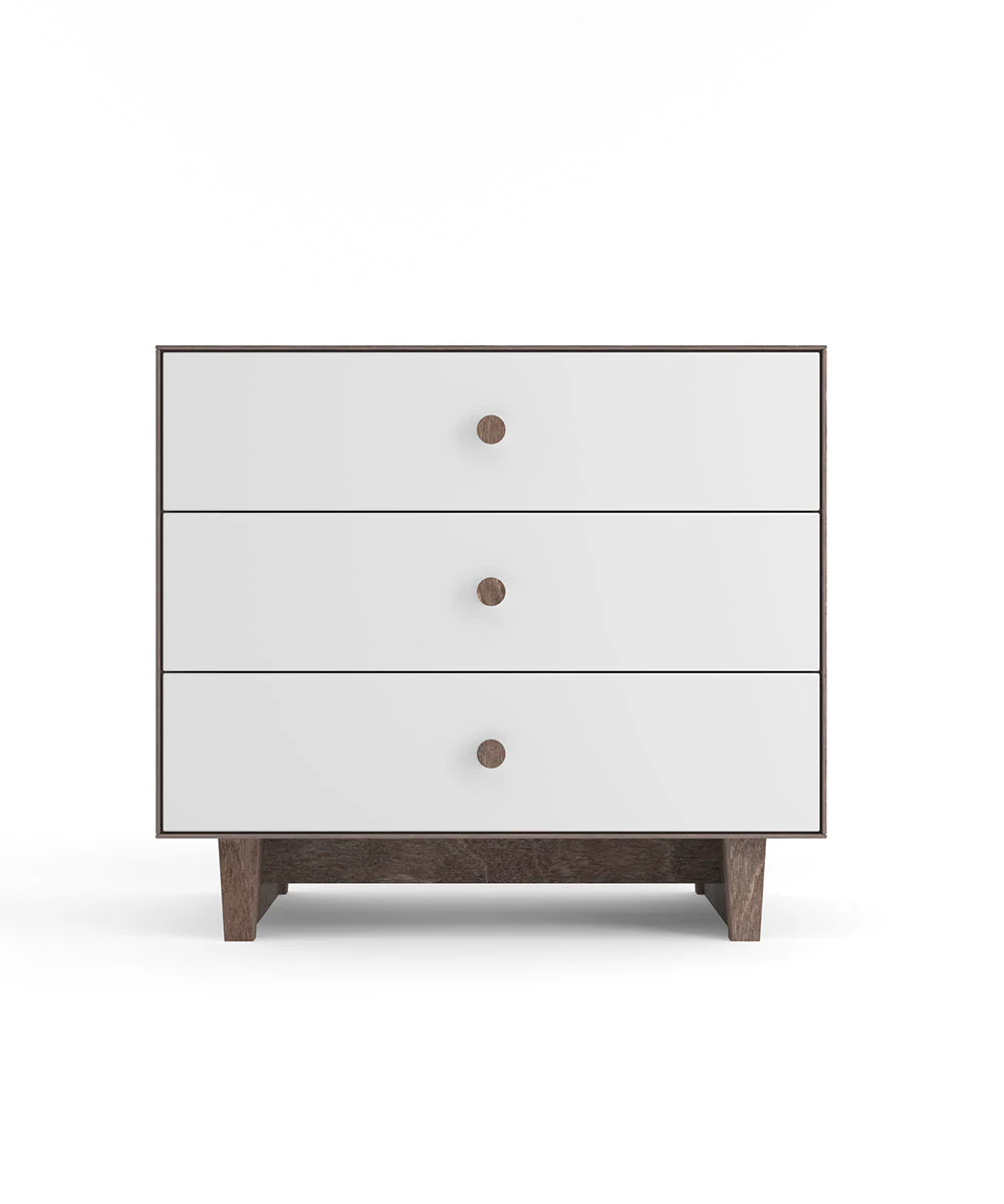 Rhea 3-Drawer Dresser - Walnut v1
