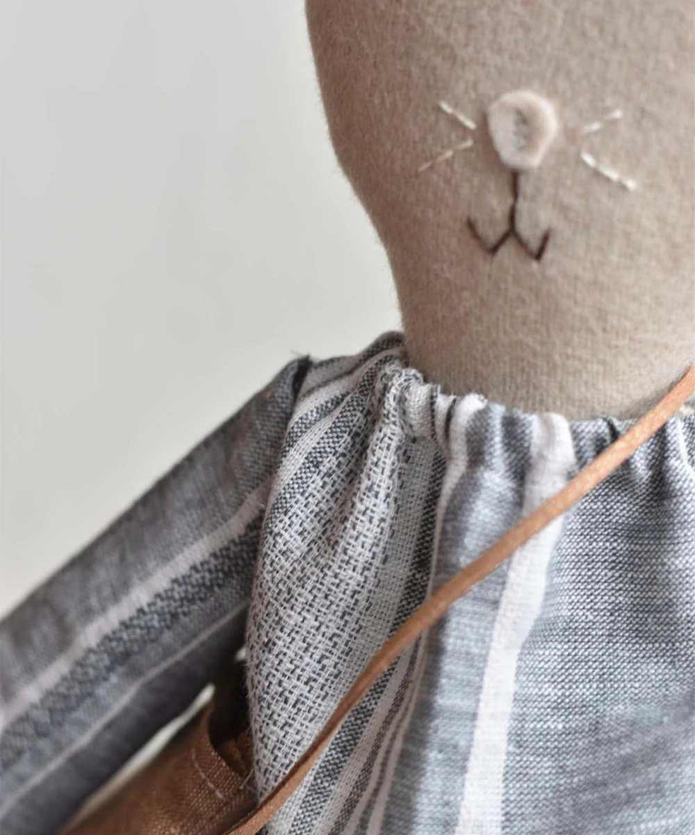 Mae le Barn Cat - Striped Linen Dress - Image 4