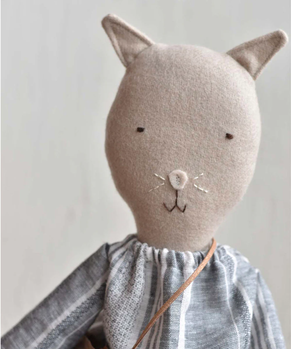 Mae le Barn Cat - Striped Linen Dress - Image 5