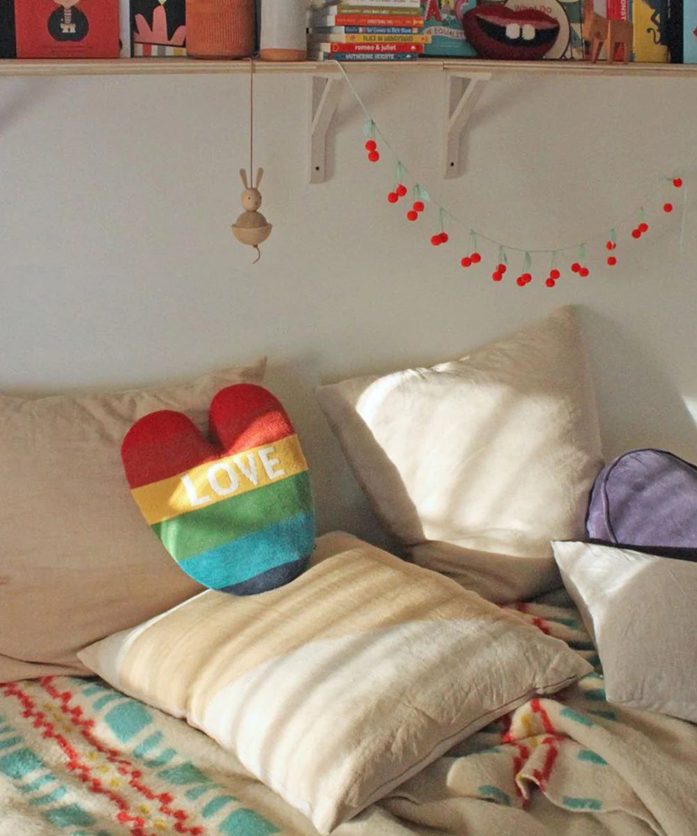 Heart Pillow - Rainbow - Image 3
