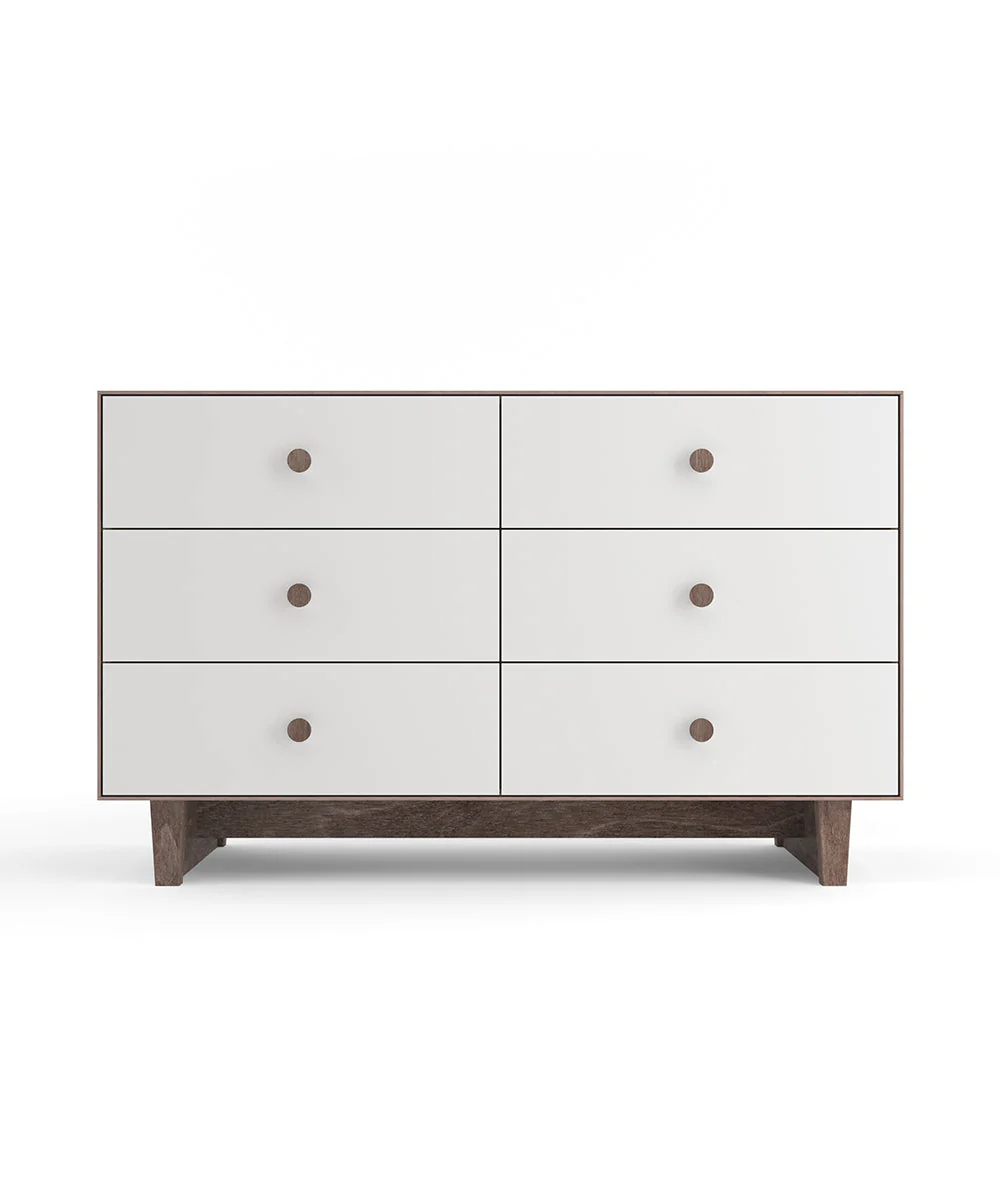 Rhea 6-Drawer Dresser - Walnut v1