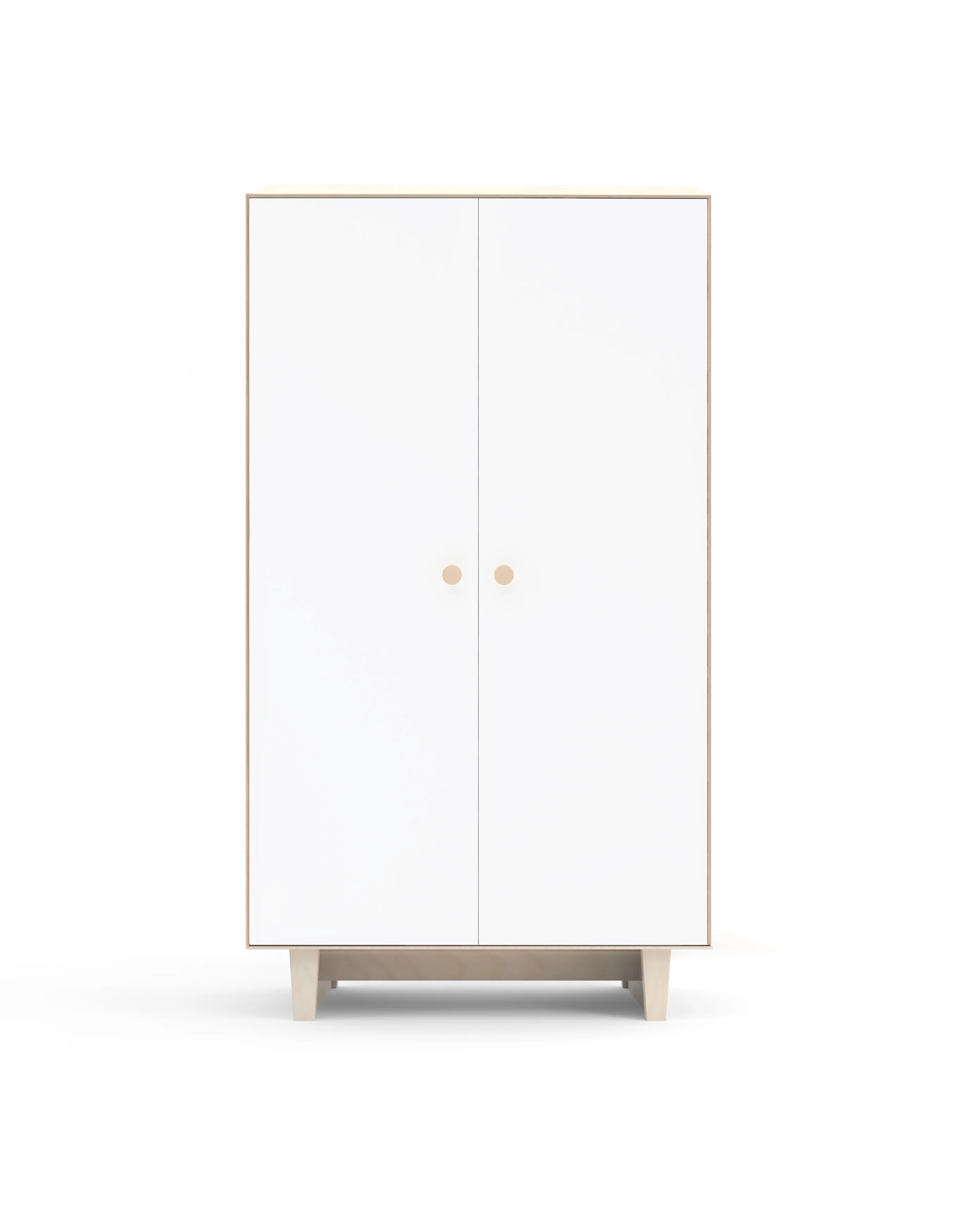 Rhea Wardrobe - Birch / White