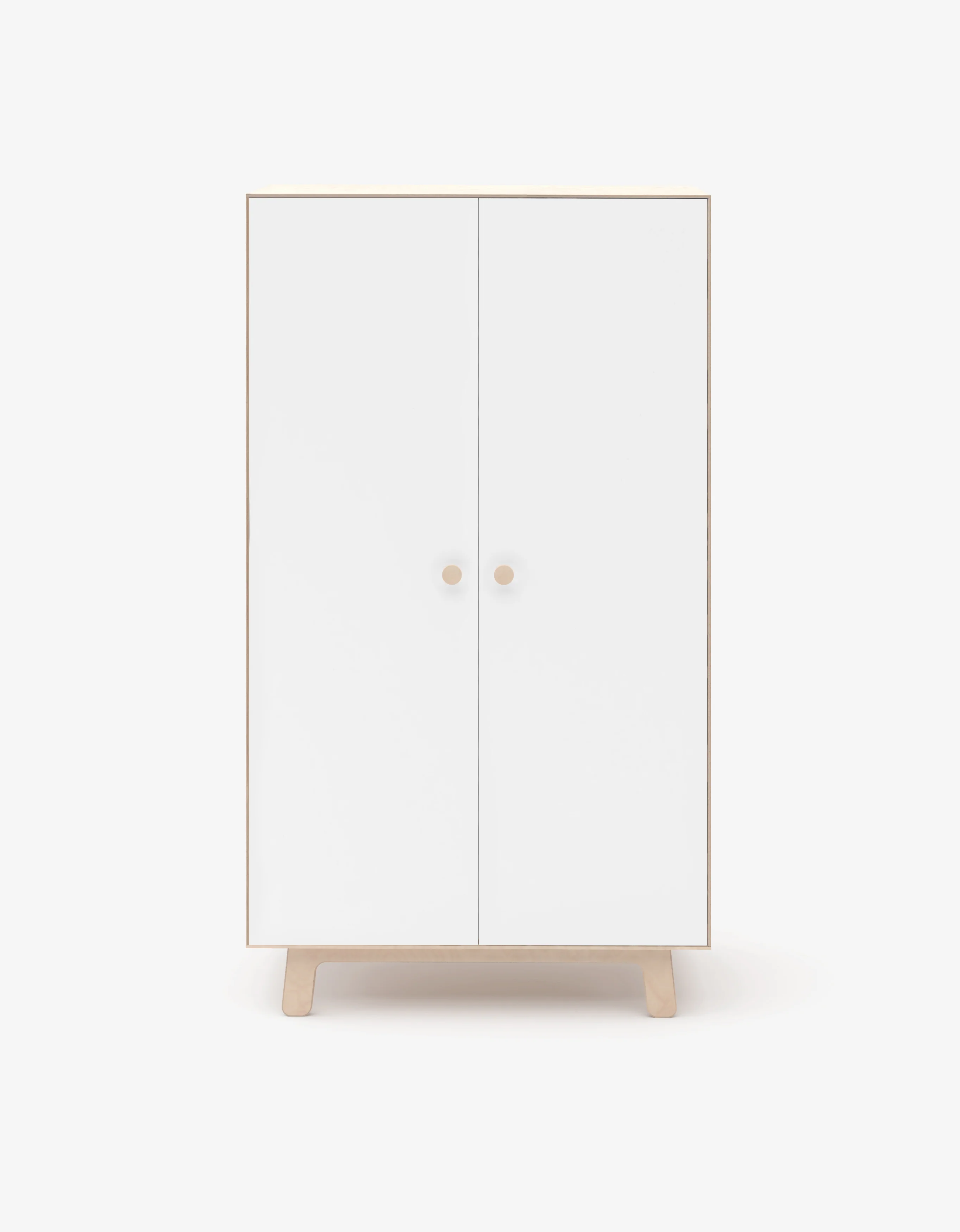 Sparrow Wardrobe - Birch / White